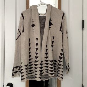 Lovestitch Aztec Hooded Cardigan